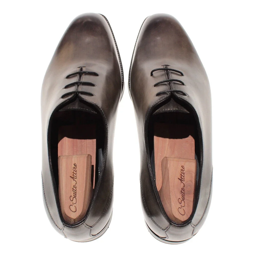 Di Bianco NWB Oxford Dress Shoes Size 41.5 (US 8.5) in Green Leather